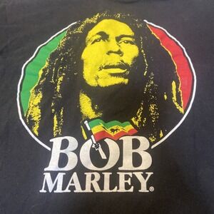 Bob‎ Marley Jamaica Colors Zion Rootswear 100% Cotton Fan T-Shirt Mens M 38"